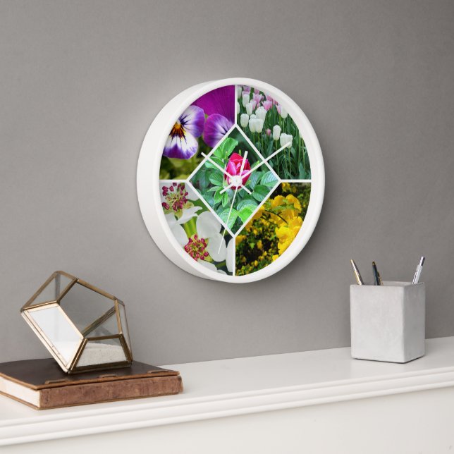 Spring Flowers Clock (Office)