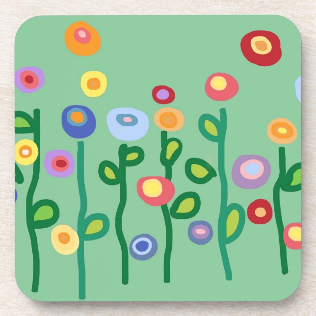 Spring flowers coaster (Front)