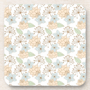 spring flowers coaster set