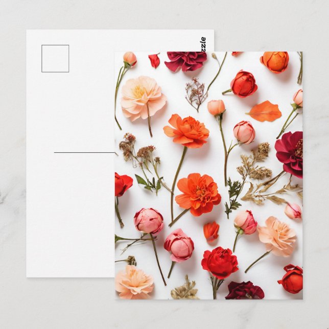 Spring flowers collection postcard (Front/Back)