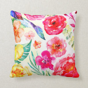Spring flowers cushion
