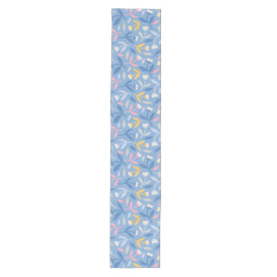 Spring Flowers Custom Blue & Pink Medium Table Runner