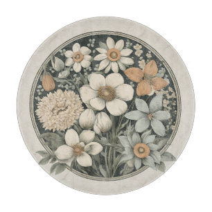 Spring Flowers Cutting Board