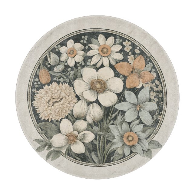 Spring Flowers Cutting Board (Front)