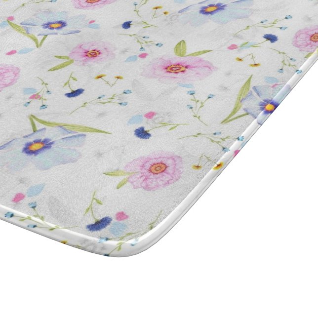 Spring Flowers Cutting Board Gift (Corner)