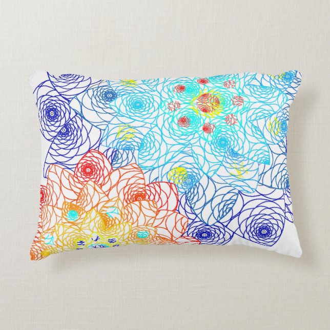 Spring Flowers Decorative Cushion (Front)