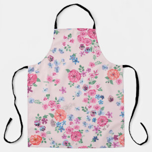 Spring flowers design. Seamless floral pattern. Pl Apron