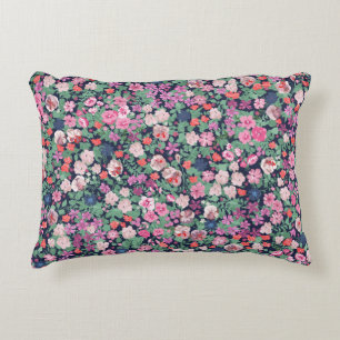 Spring flowers design. Seamless floral pattern. Pl Decorative Cushion