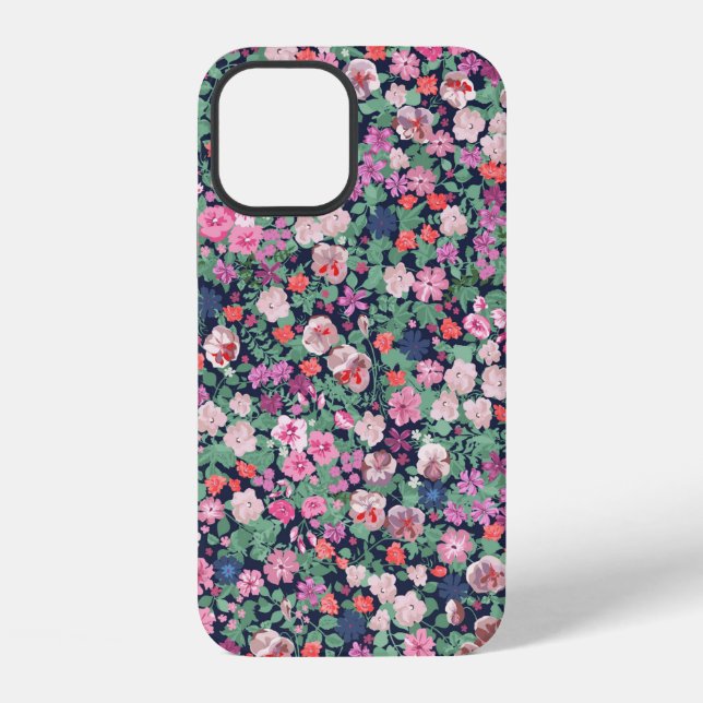 Spring flowers design. Seamless floral pattern. Pl iPhone Case (Back)