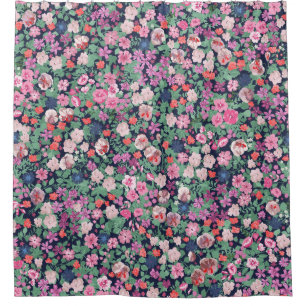 Spring flowers design. Seamless floral pattern. Pl Shower Curtain
