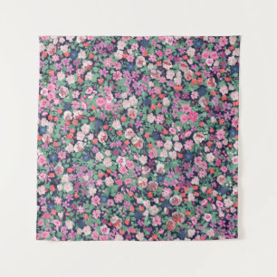 Spring flowers design. Seamless floral pattern. Pl Tapestry
