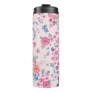 Spring flowers design. Seamless floral pattern. Pl Thermal Tumbler