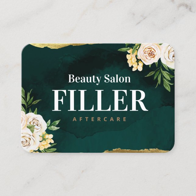 Spring Flowers Filler Aftercare Card (Front)