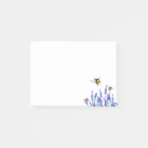 Spring Flowers Flying Bee Post-it® Notes