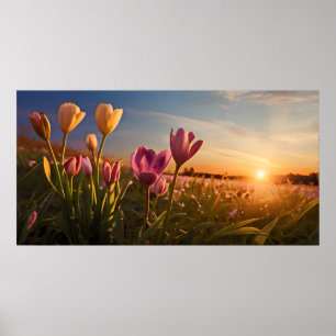 Spring flowers for Valentines day Poster
