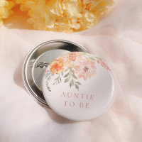 Spring Flowers Girl Baby Shower Auntie To Be