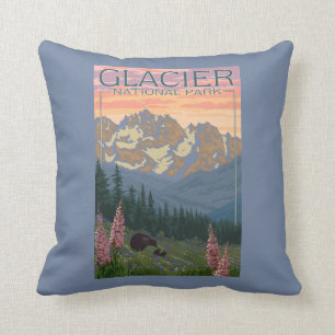 Spring Flowers - Glacier National Park, MT Cushion