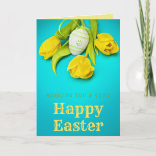 Spring Flowers Happy Easter Card