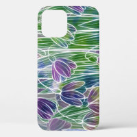 Spring flowers, herbs, watercolor seamless border.
