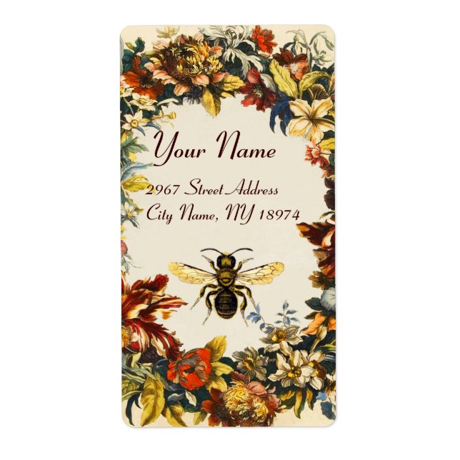 SPRING FLOWERS HONEY BEE ,BEEKEEPER (Front)