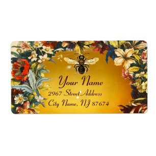 SPRING FLOWERS HONEY BEE ,BEEKEEPER