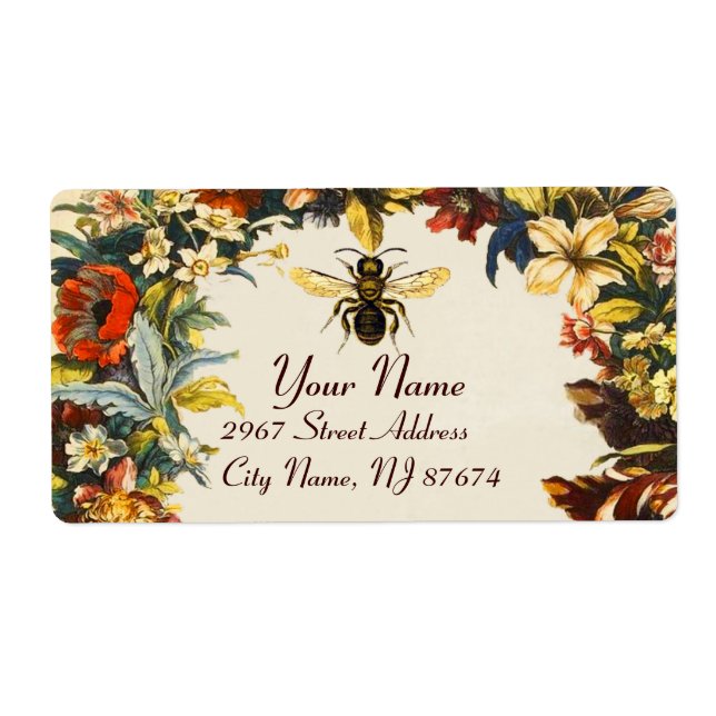 SPRING FLOWERS HONEY BEE ,BEEKEEPER (Front)