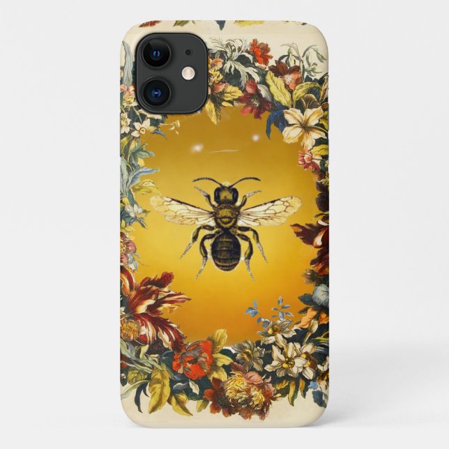 SPRING FLOWERS HONEY BEE / BEEKEEPER BEEKEEPING Case-Mate iPhone CASE (Back)