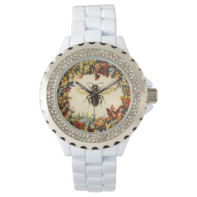 SPRING FLOWERS HONEY BEE / BEEKEEPER BEEKEEPING WATCH (Front)