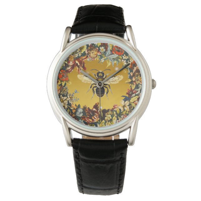 SPRING FLOWERS HONEY BEE / BEEKEEPER BEEKEEPING WATCH (Front)