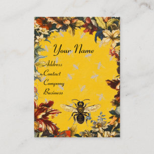 SPRING FLOWERS HONEY BEE ,BEEKEEPING,BEEKEEPER BUSINESS CARD
