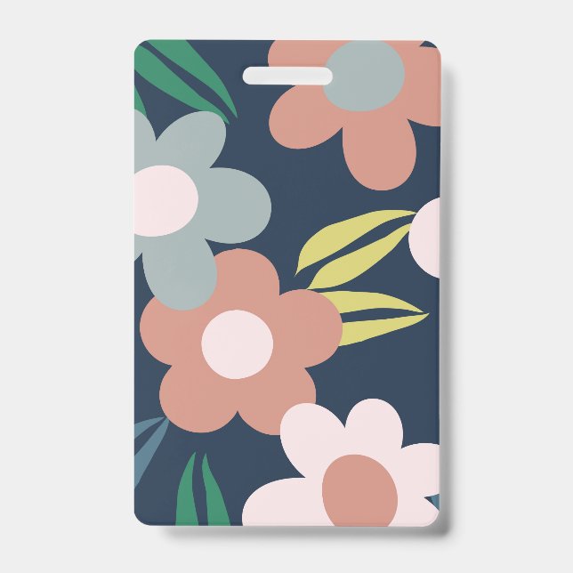 Spring flowers ID badge (Front)