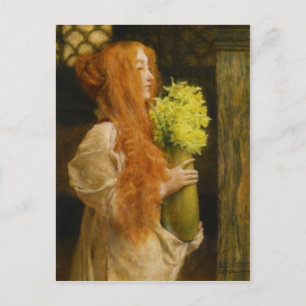 Spring Flowers in detail by Alma-Tadema postcard