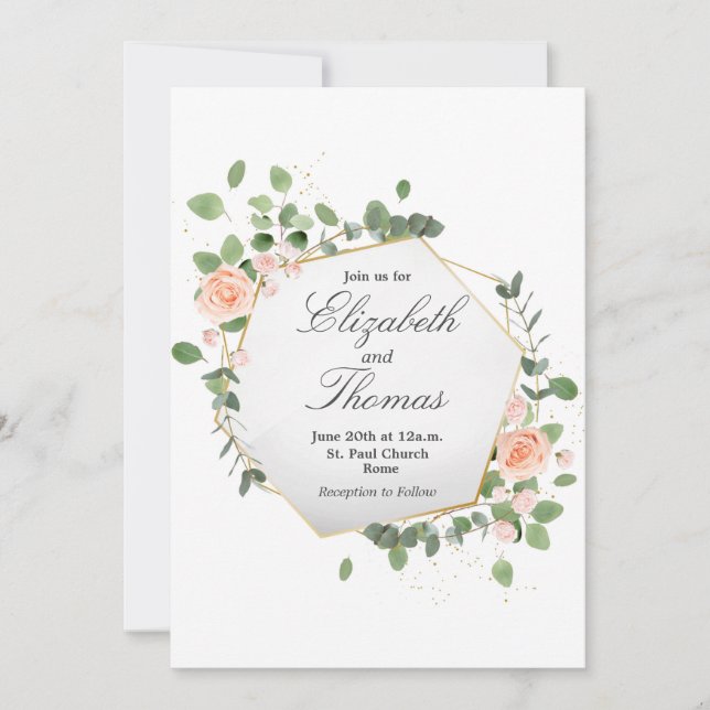 Spring Flowers Invitation (Front)