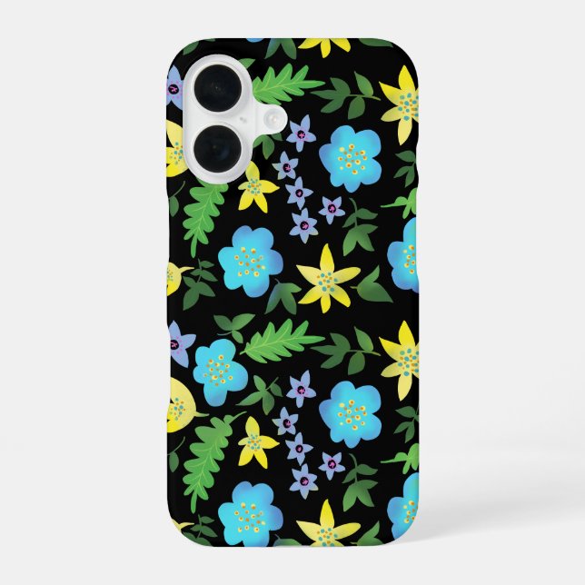 Spring flowers iPhone 16 case (Back)