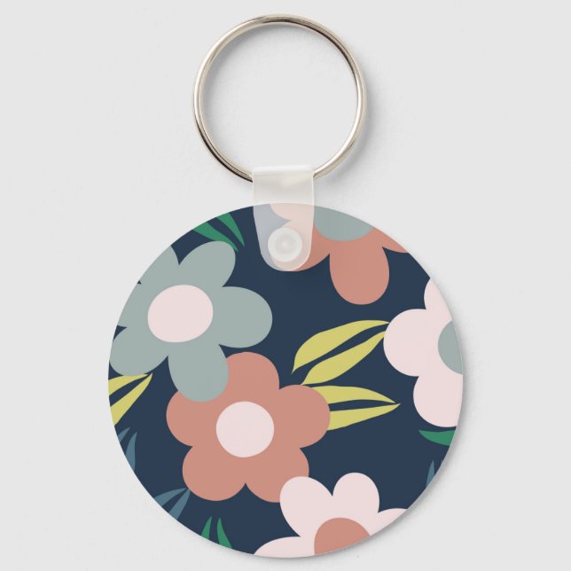 Spring flowers key ring (Front)