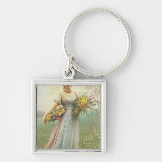 Spring Flowers Key Ring (Front)