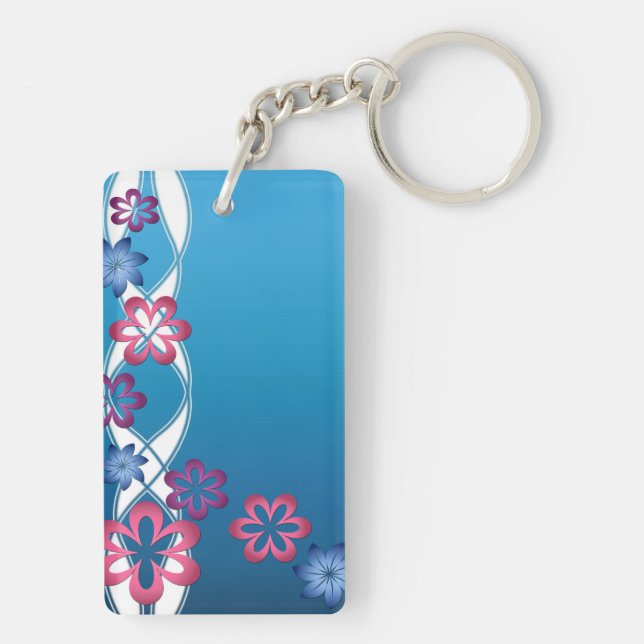 Spring Flowers Key Ring (Back)
