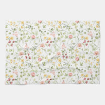 Spring Flowers Kitchen Towels