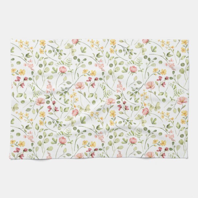 Spring Flowers Kitchen Towels (Horizontal)