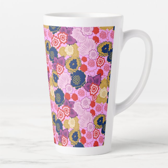 Spring Flowers Latte Mug (Right)