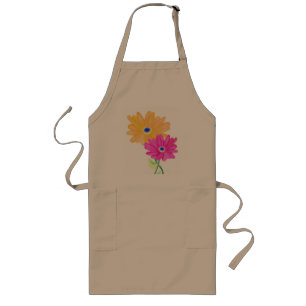 Spring Flowers  Long Apron