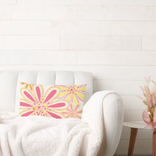 Spring Flowers Lumbar Cushion