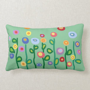 Spring flowers lumbar cushion