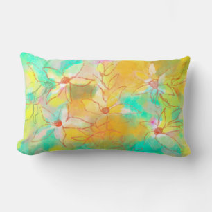 Spring flowers lumbar cushion
