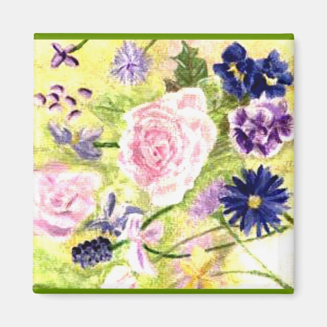 Spring Flowers Magnet (Front)