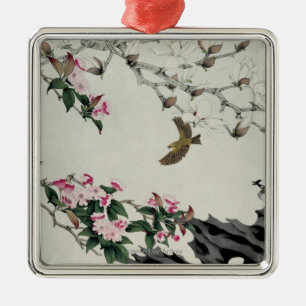 Spring Flowers Metal Ornament