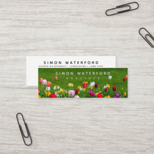Spring Flowers Mini Business Card