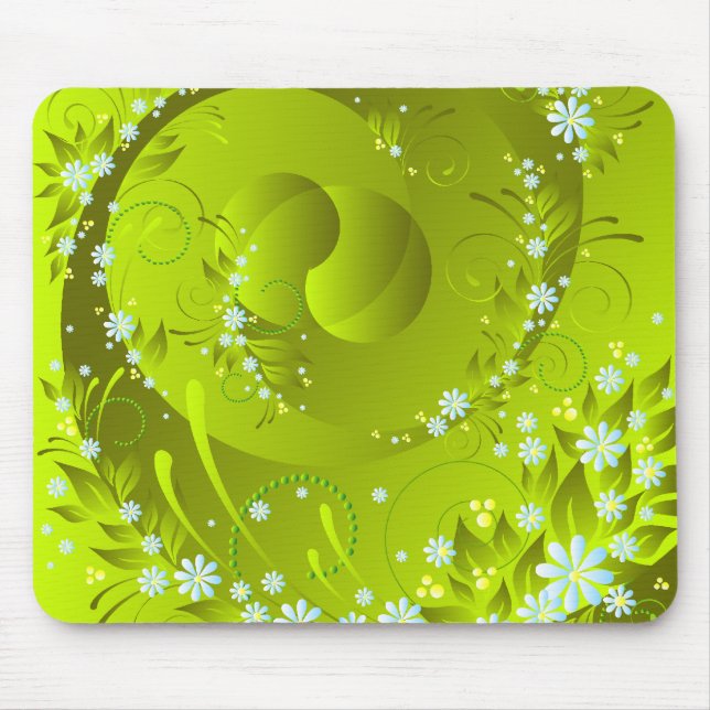 spring flowers mouse pad (Front)
