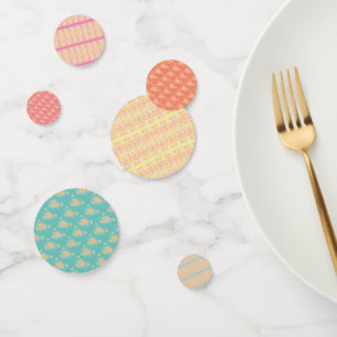 Spring Flowers Multicolored Confetti