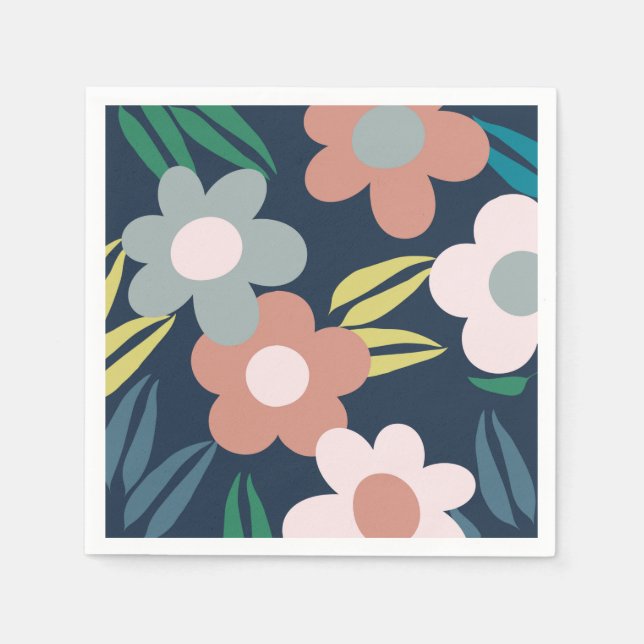 Spring flowers napkin (Front)